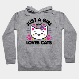 Just A Girl Who Loves Cats Hoodie